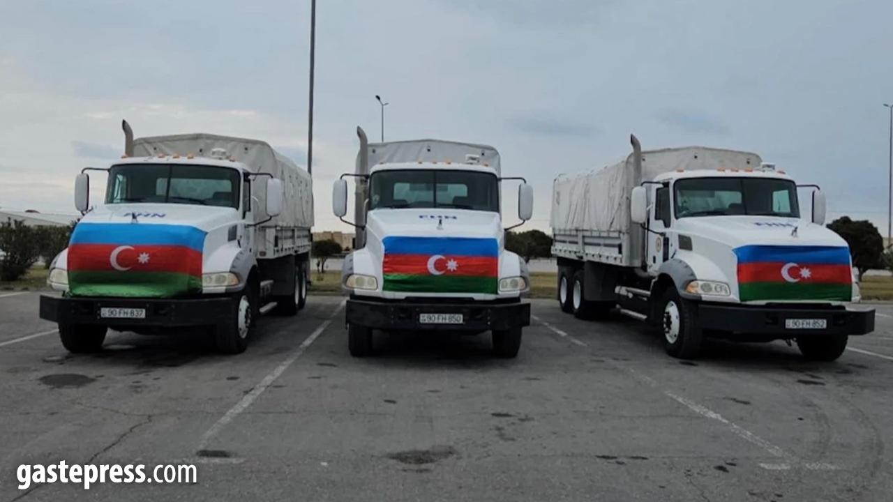 Azerbaycan'dan İran'a destek! İnsani yardım gönderdi...