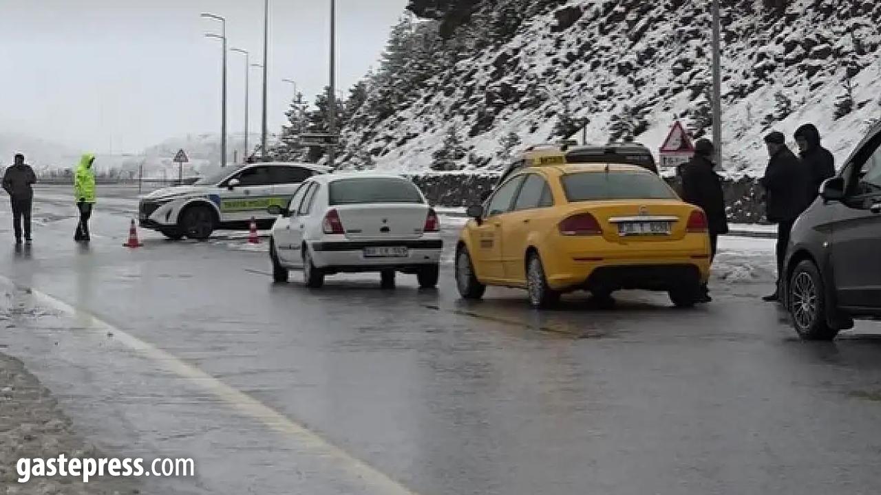 Erciyes yolu yağış nedeniyle araç trafiğine kapatıldı!