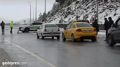 Erciyes yolu yağış nedeniyle araç trafiğine kapatıldı!