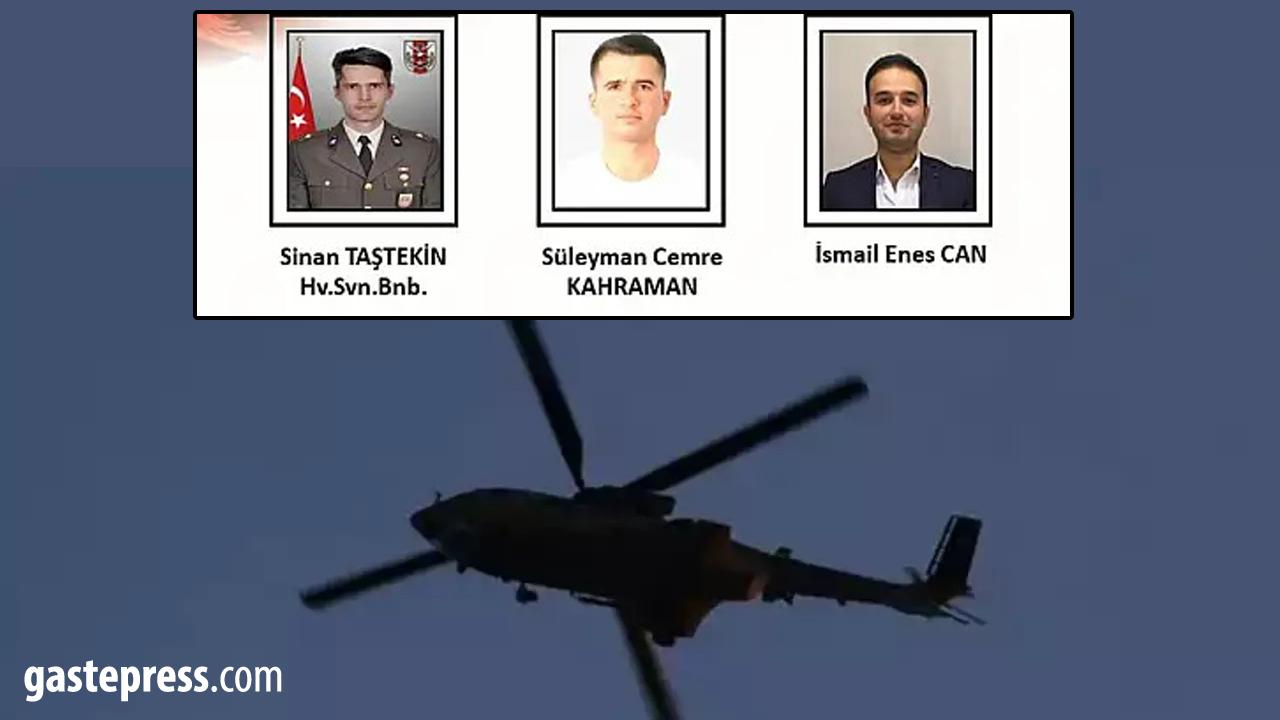 Helikopter Kazasında Şehitlerin Kimlikleri Belli Oldu!