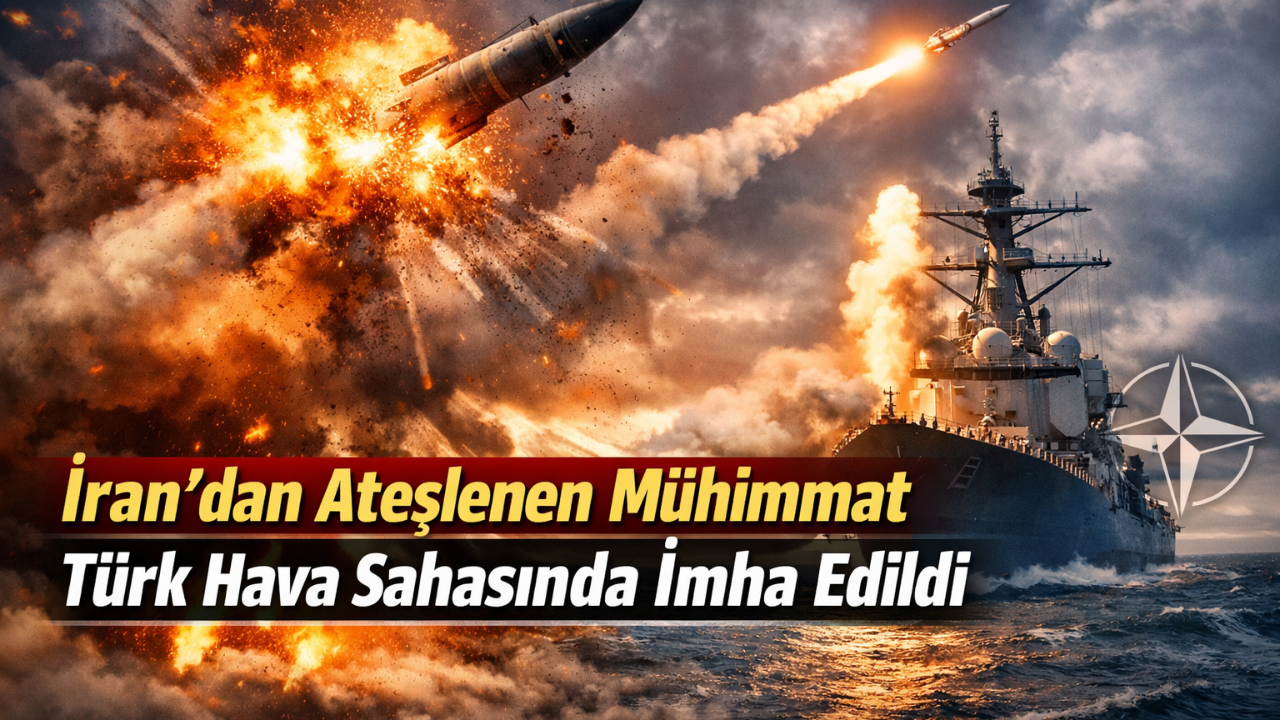 İran’dan Ateşlenen Mühimmat Türk Hava Sahasında İmha Edildi