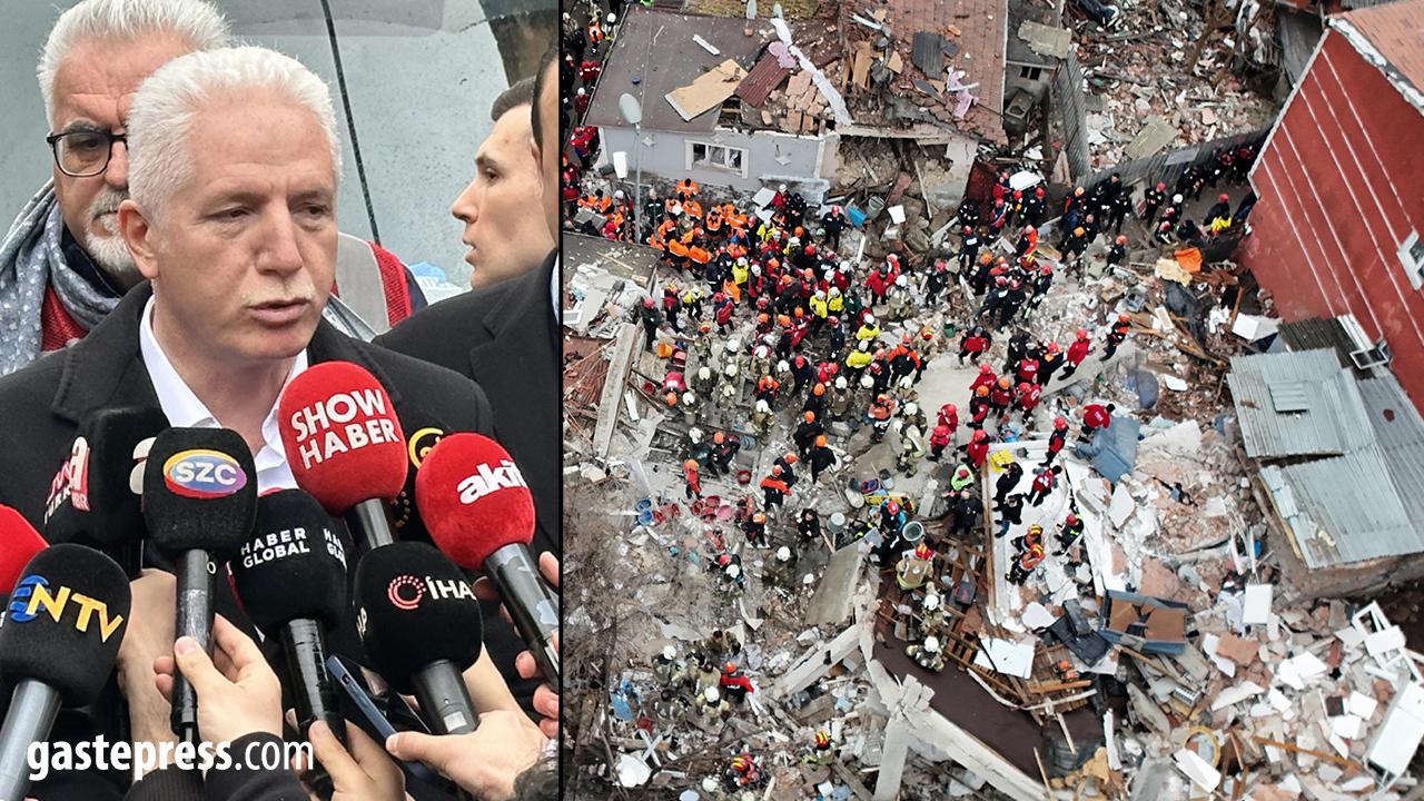 İstanbul Fatih’te Doğalgaz Patlaması: 2 Bina Çöktü, 9 Kişi Enkaz Altında Kaldı!