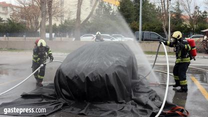 Kayseri İtfaiyesi Elektrikli Araç Yangınlarına Karşı Teyakkuzda!