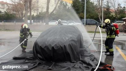 Kayseri İtfaiyesi Elektrikli Araç Yangınlarına Karşı Teyakkuzda!