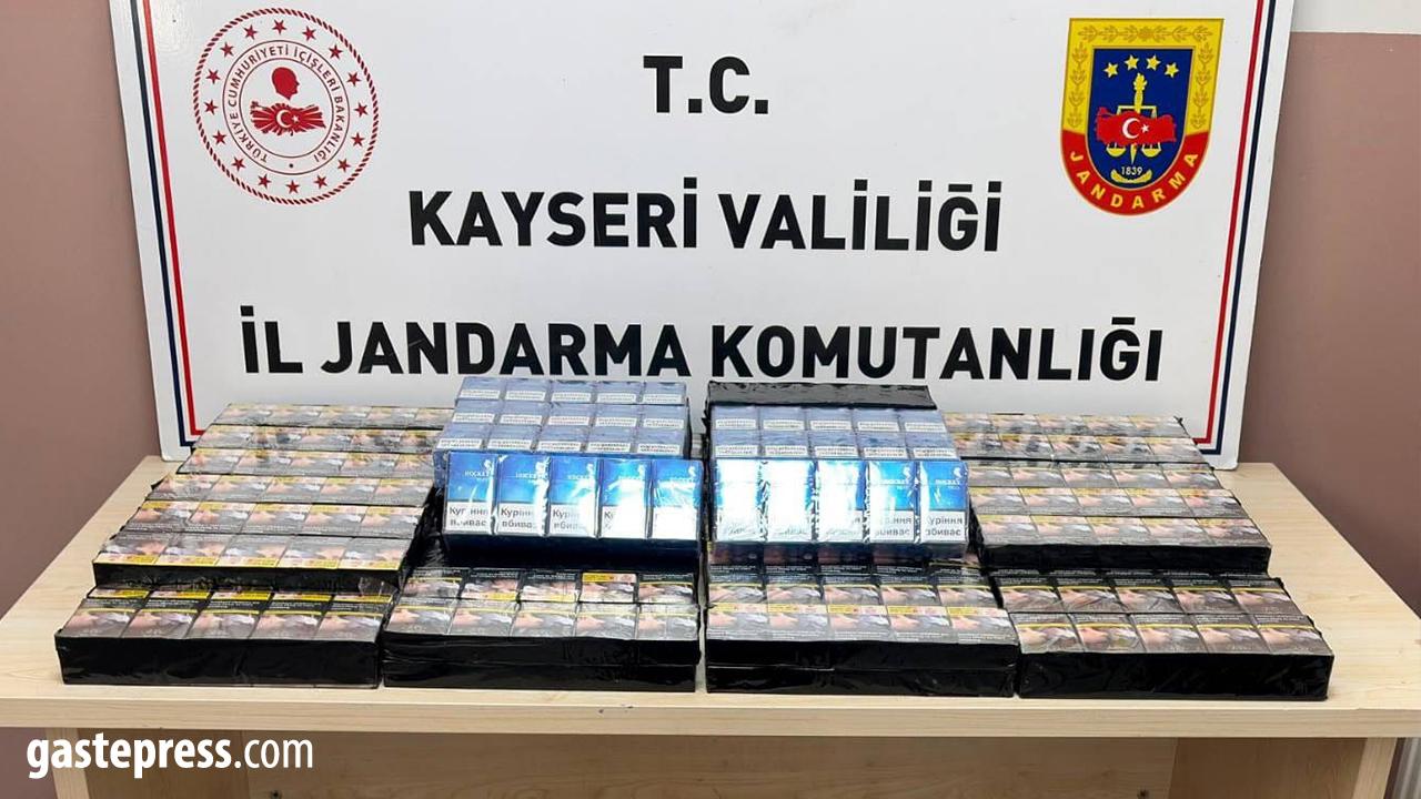 Kayseri’de 570 Paket Kaçak Sigara Ele Geçirildi!