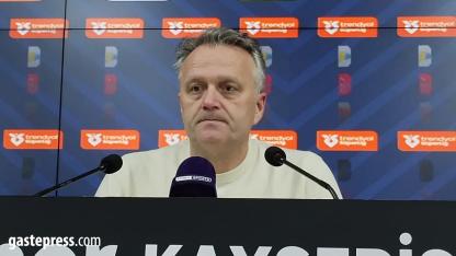 Kayserispor Teknik Direktörü Erling Moe: “Kırmızı karta rağmen sahada daha iyi olan taraf bizdik”