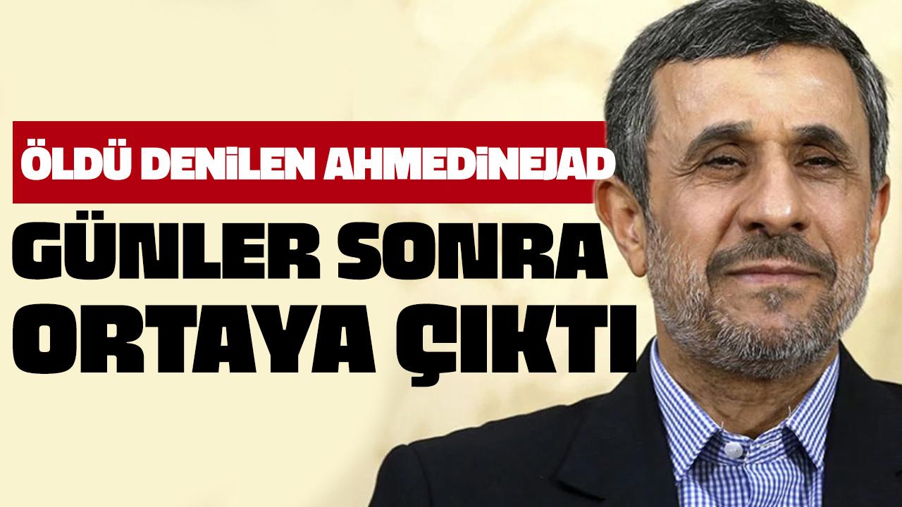 Öldü denilen Ahmedinejad'tan günler sonra ilk görüntü geldi!