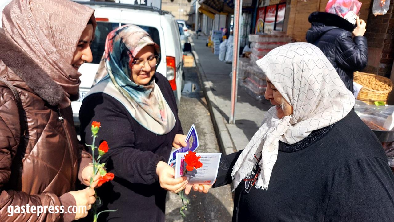Saadet Partisi Kayseri Kadın Kolları’ndan 8 Mart’ta anlamlı ziyaret!