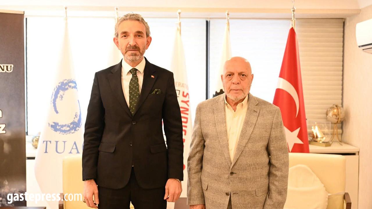 Yavuz Navruz’dan Mahmut Arslan’a Ziyaret: Sendikal Çalışmalar Masaya Yatırıldı!