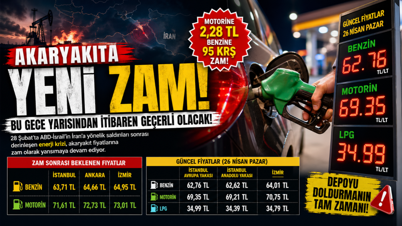 Akaryakıta Çifte Zam Kapıda! Gece Yarısı Fiyatlar Değişiyor!