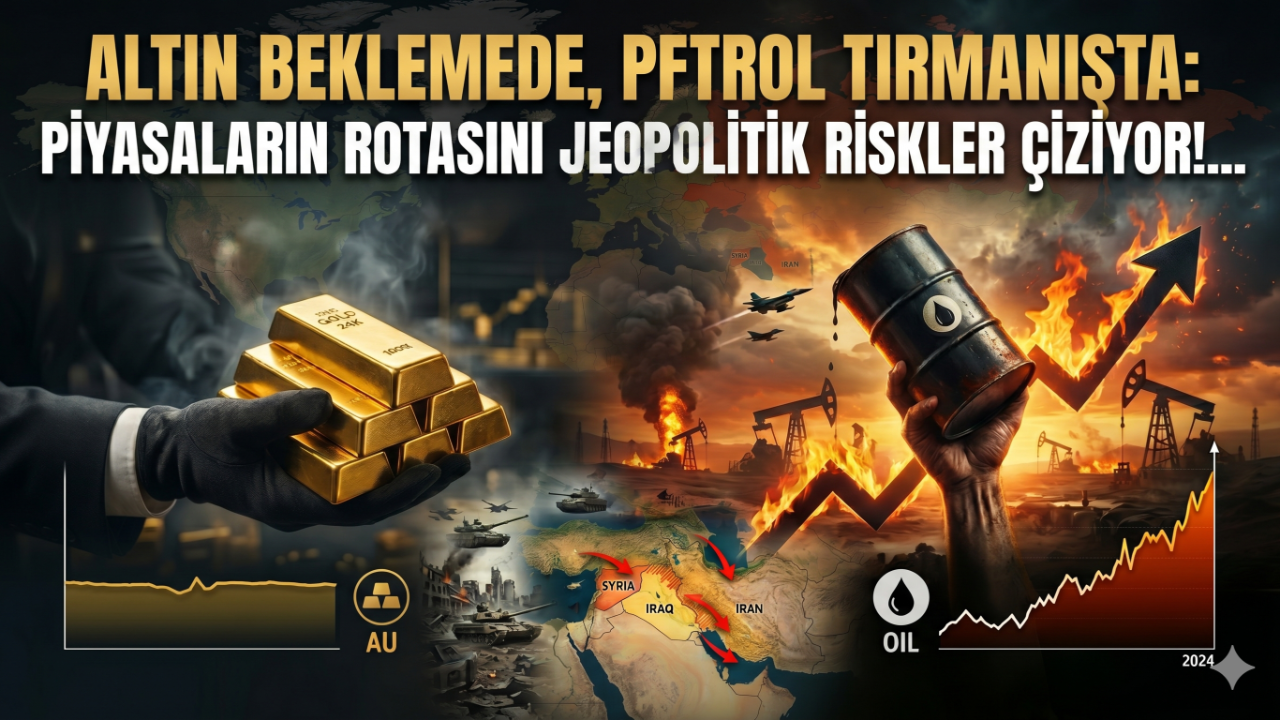 Altın Beklemede, Petrol Tırmanışta: Piyasaların Rotasını Jeopolitik Riskler Çiziyor!