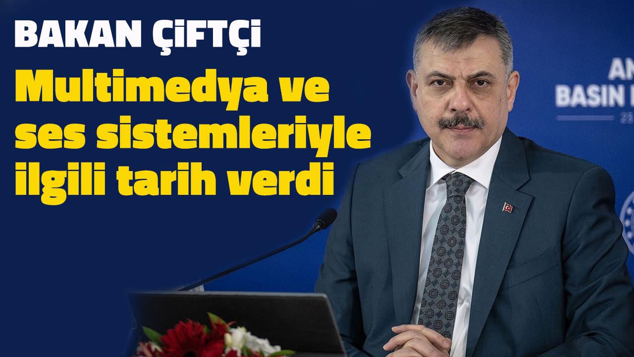 Bakan Çiftçi araç içi multimedya ve ses sistemleriyle ilgili tarih verdi!