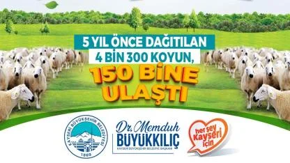 Başkan Büyükkılıç’tan kırsala, kendi kendini büyüten model: 150 bin küçükbaş artışı!