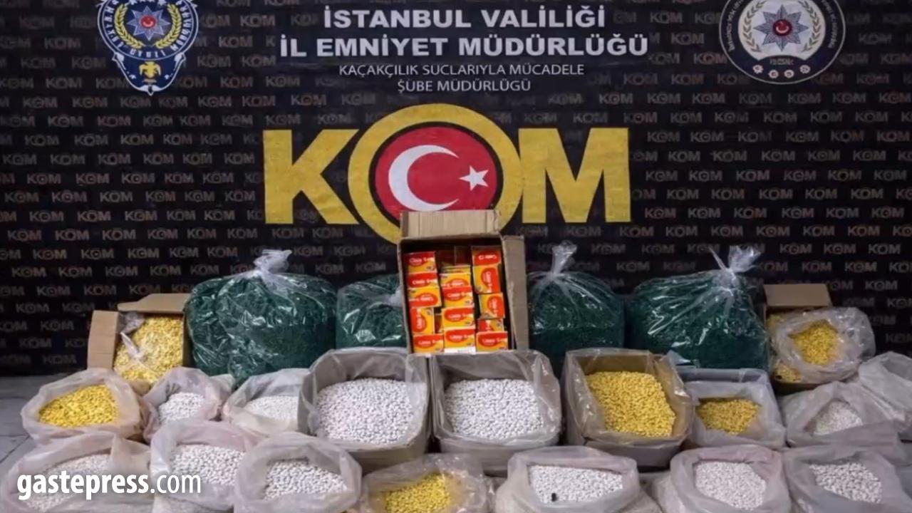 İstanbul'da sahte ve kaçak ilaç deposuna suçüstü baskın: 1,5 milyon sahte hap ele geçirildi!