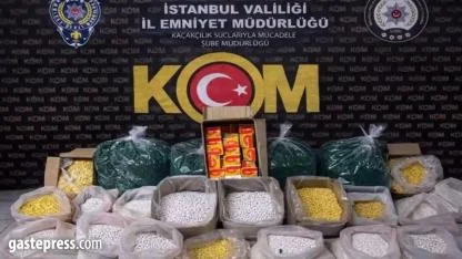 İstanbul'da sahte ve kaçak ilaç deposuna suçüstü baskın: 1,5 milyon sahte hap ele geçirildi!
