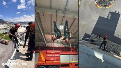 Kayseri OSB İtfaiyesinden Gerçeği Aratmayan Kurtarma Eğitimi!