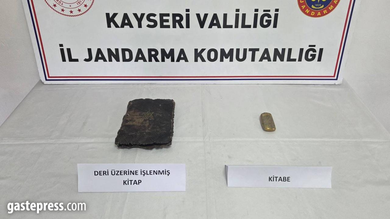 Kayseri'de tarihi eser operasyonu!