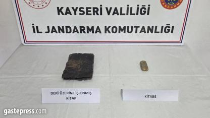 Kayseri'de tarihi eser operasyonu!