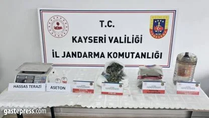 Kayseri'de uyuşturucu operasyonunda 2 kişi gözaltına alındı!
