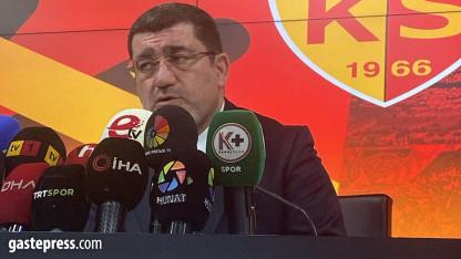 Kayserispor Başkanı Açıkalın: Oynadıkları oyuna, vermedikleri mücadeleye kızıyorum!