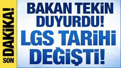 LGS Tarihi Belli Oldu: Bakan Tekin Duyurdu!