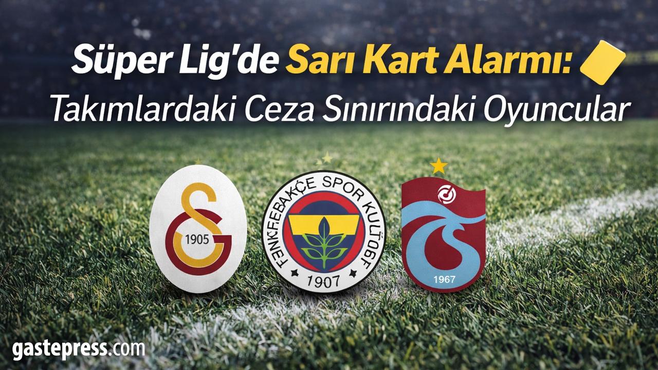 Süper Lig’de Kritik Uyarı: Şampiyonluk yolunda 13 Oyuncu Ceza Sınırında!