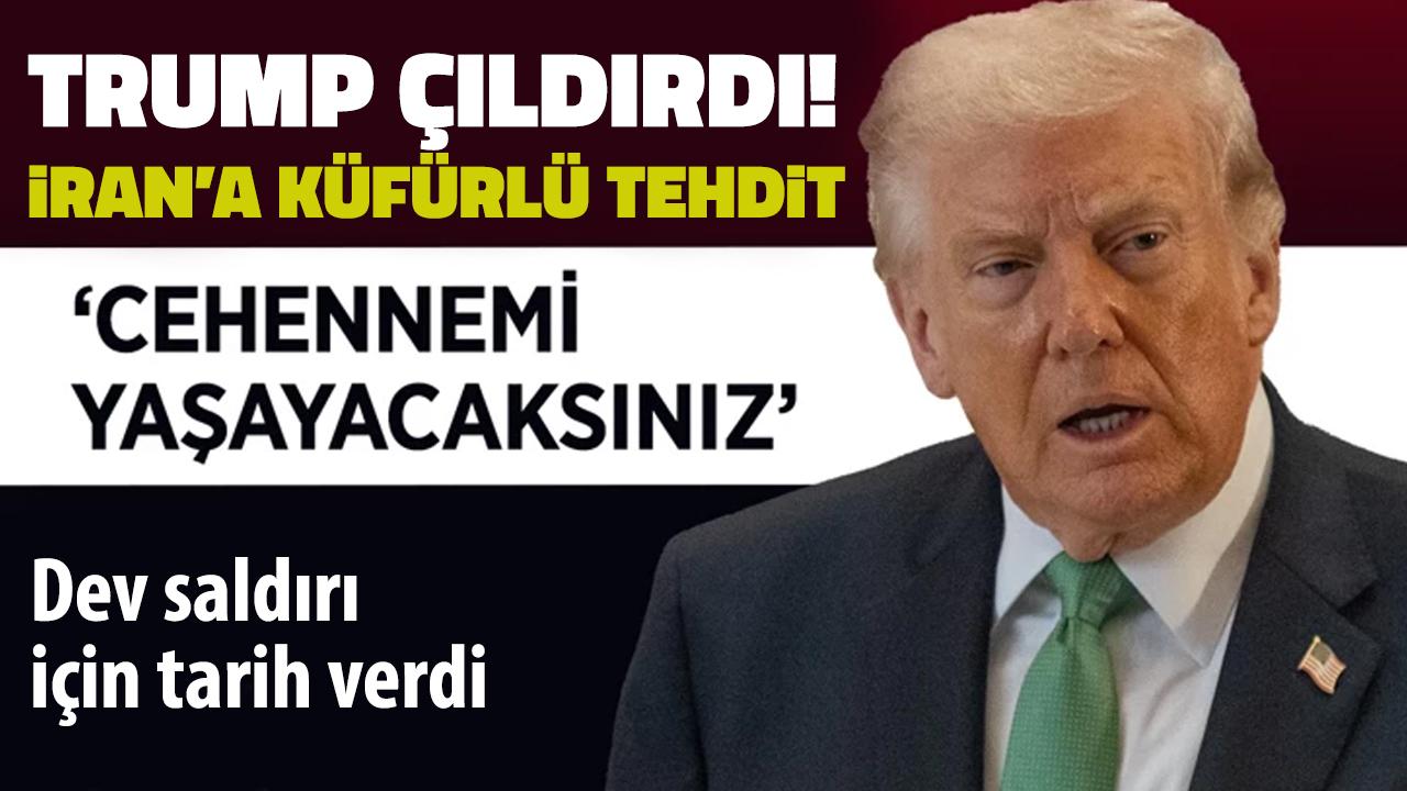 Trump resmen çıldırdı! İran'a küfürlü tehdit: Cehennemi yaşayacaksınız!
