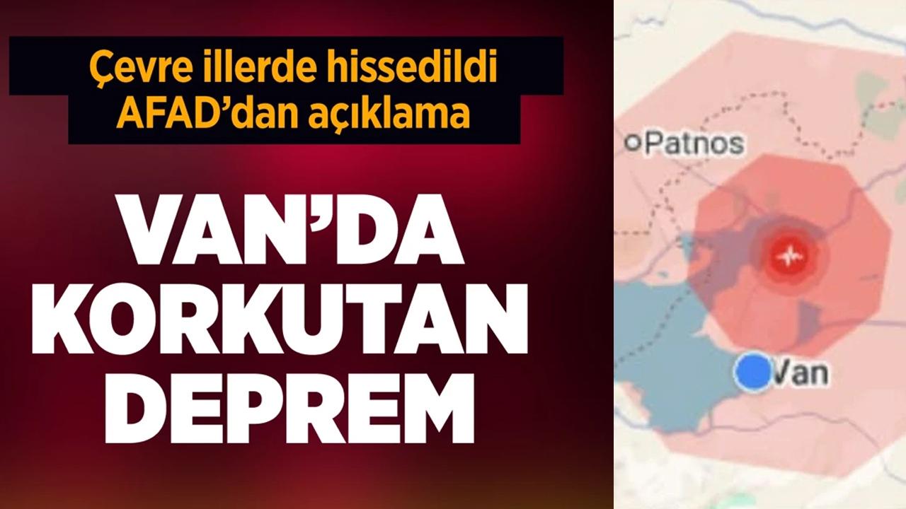 Van'da 5.2 büyüklüğünde deprem meydana geldi!