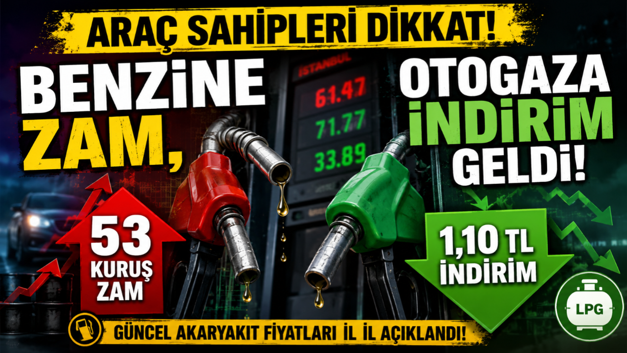 Araç sahipleri dikkat! Benzine zam, otogaza indirim geldi!