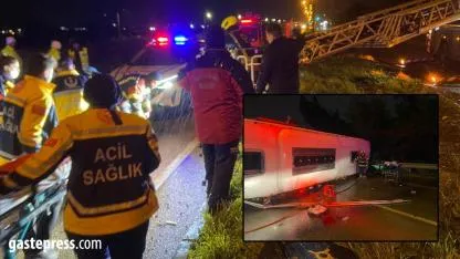 Balıkesir’de Feci Kaza: Yolcu Otobüsü Devrildi, 3 Kişi Hayatını Kaybetti, 26 Yaralı!