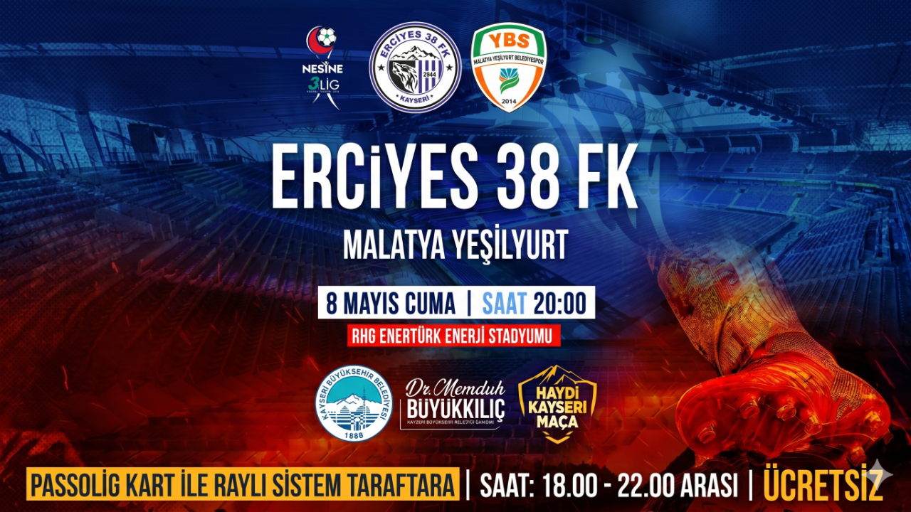 Başkan Büyükkılıç’tan Erciyes 38 FK Maçı İçin Destek Çağrısı!