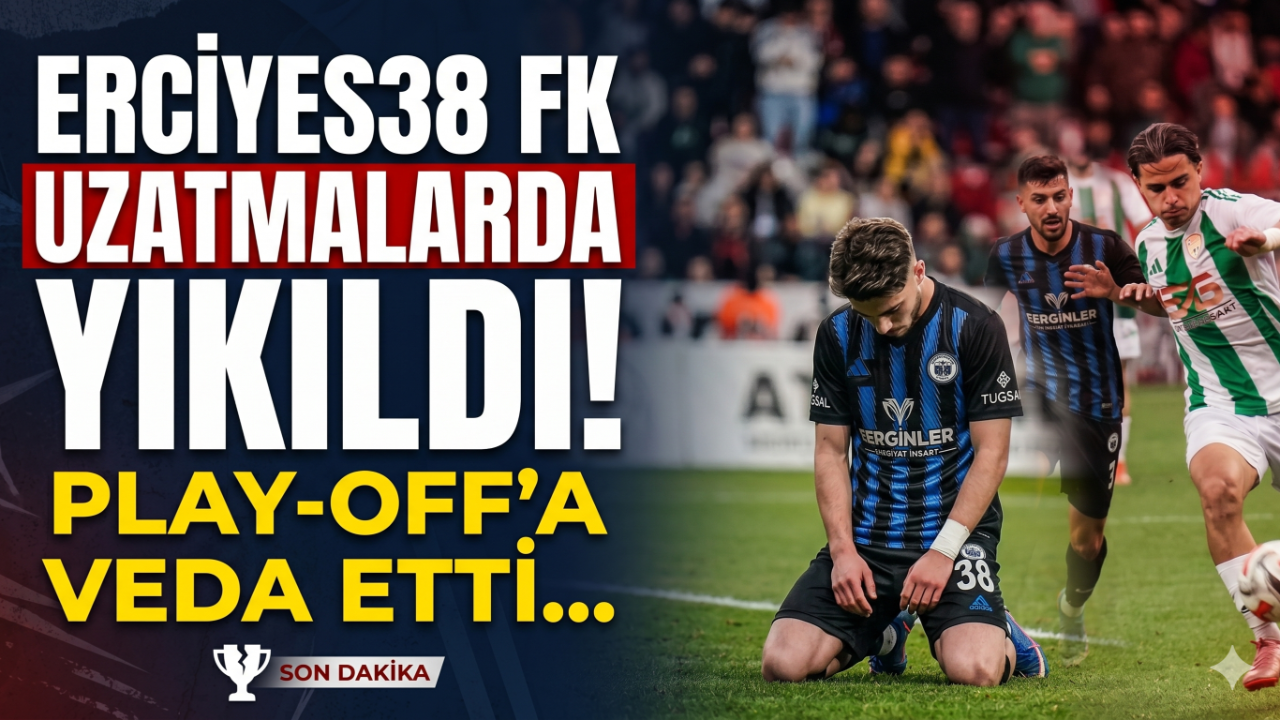 Erciyes38 FK Uzatmalarda Yıkıldı! Play-Off’a Veda Etti!
