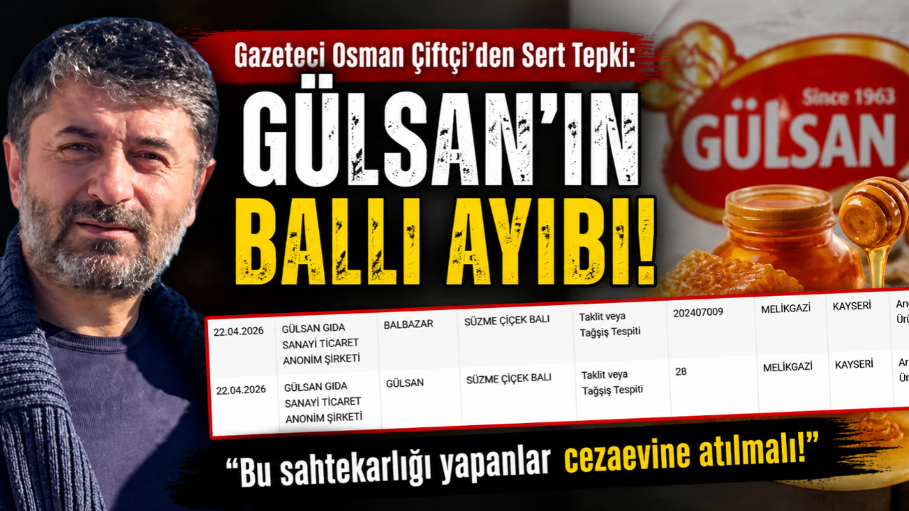 Gazeteci Osman Çiftçi’den Sert Tepki: “Gülsan’ın Ballı Ayıbı”
