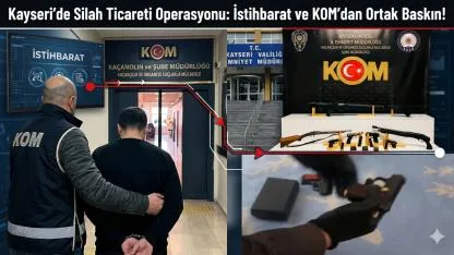 Kayseri’de Silah Ticareti Operasyonu: İstihbarat ve KOM’dan Ortak Baskın!