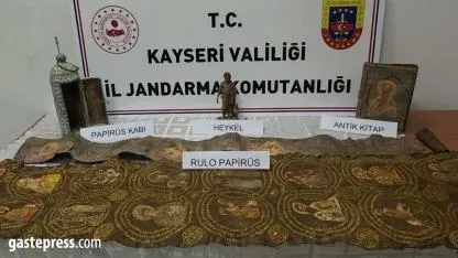 Kayseri'de Tarihi Eser Operasyonu: 1 Gözaltı!