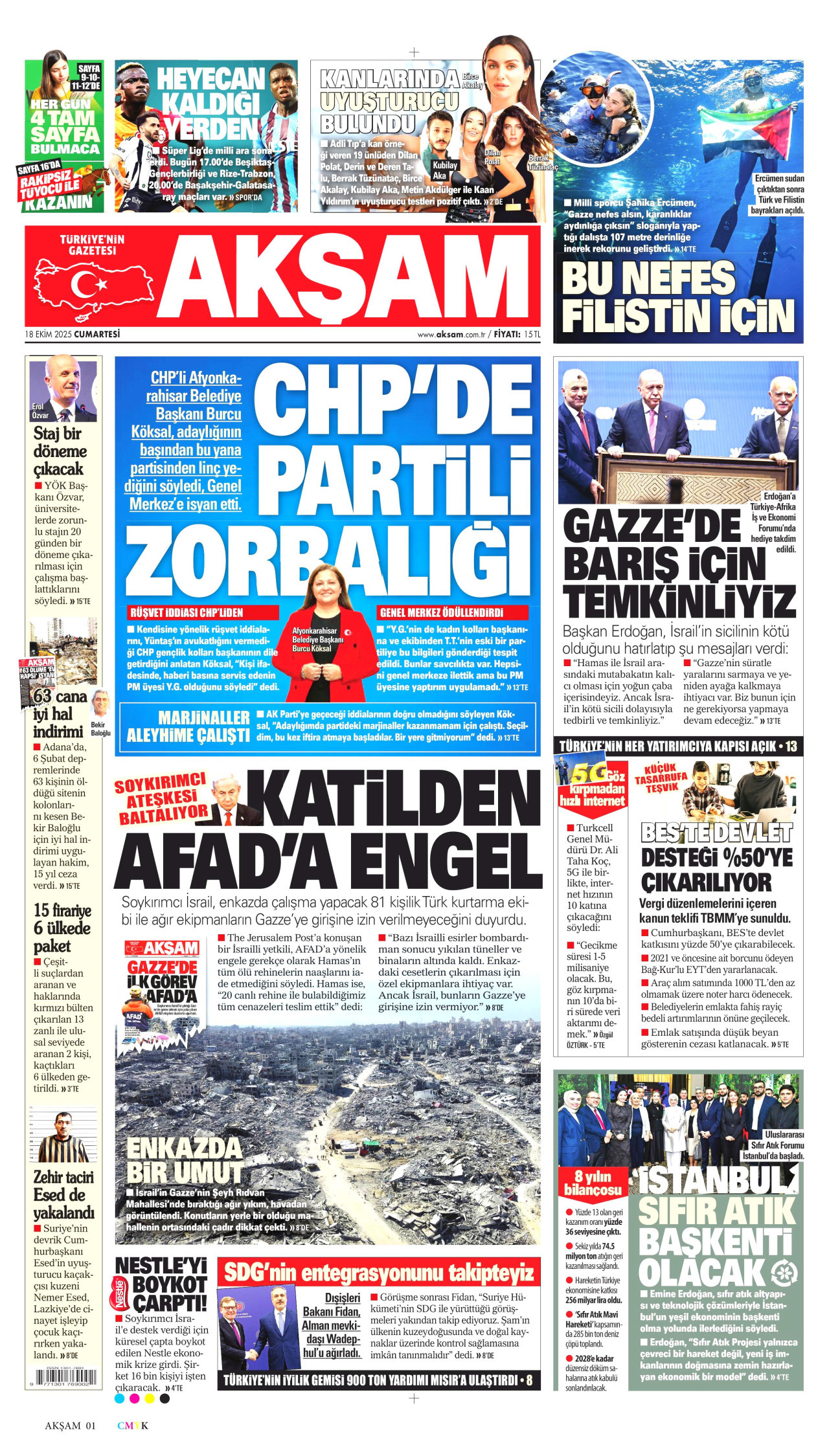 AKŞAM Gazete Manşeti