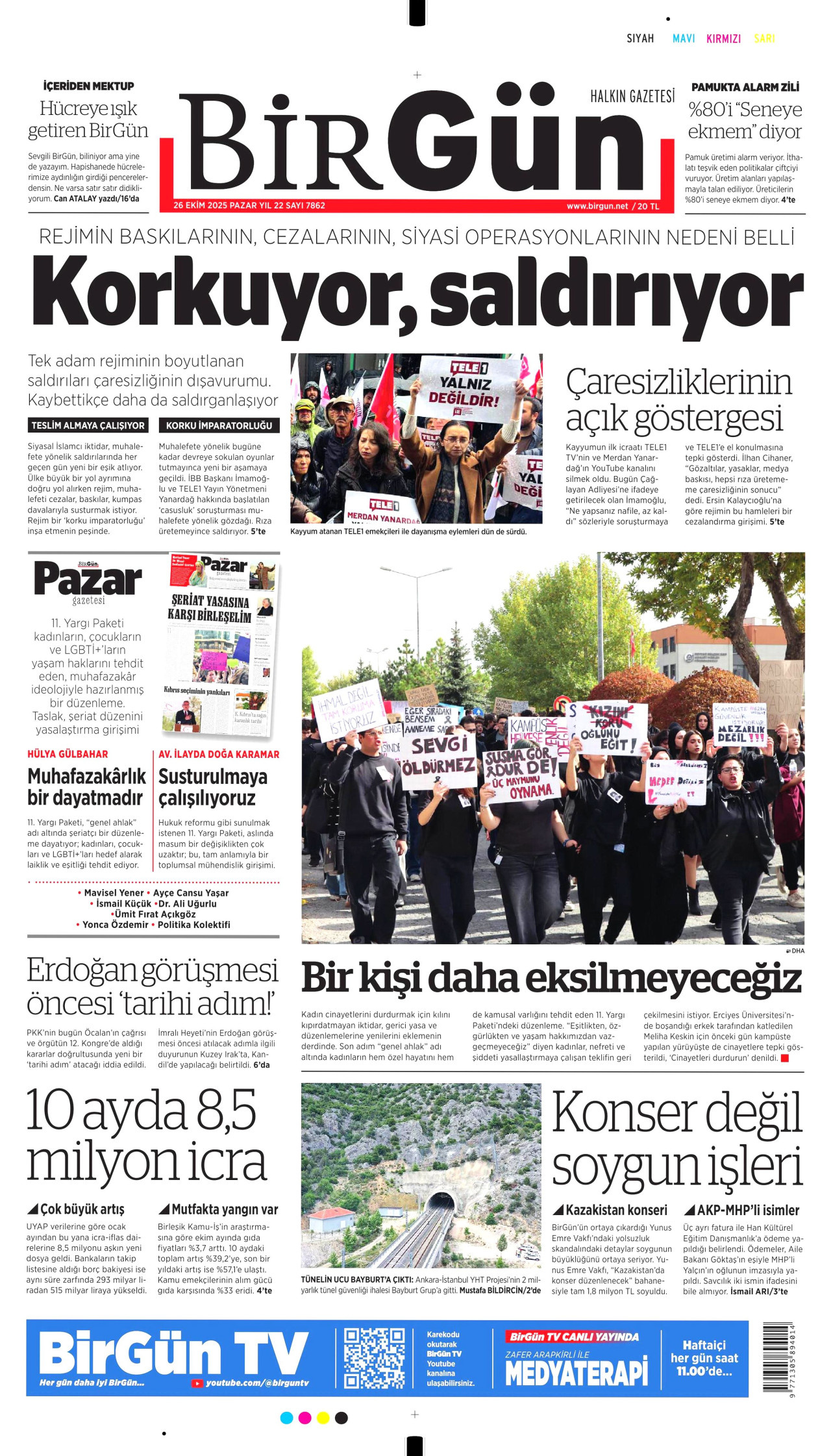 BİRGÜN Gazete Manşeti