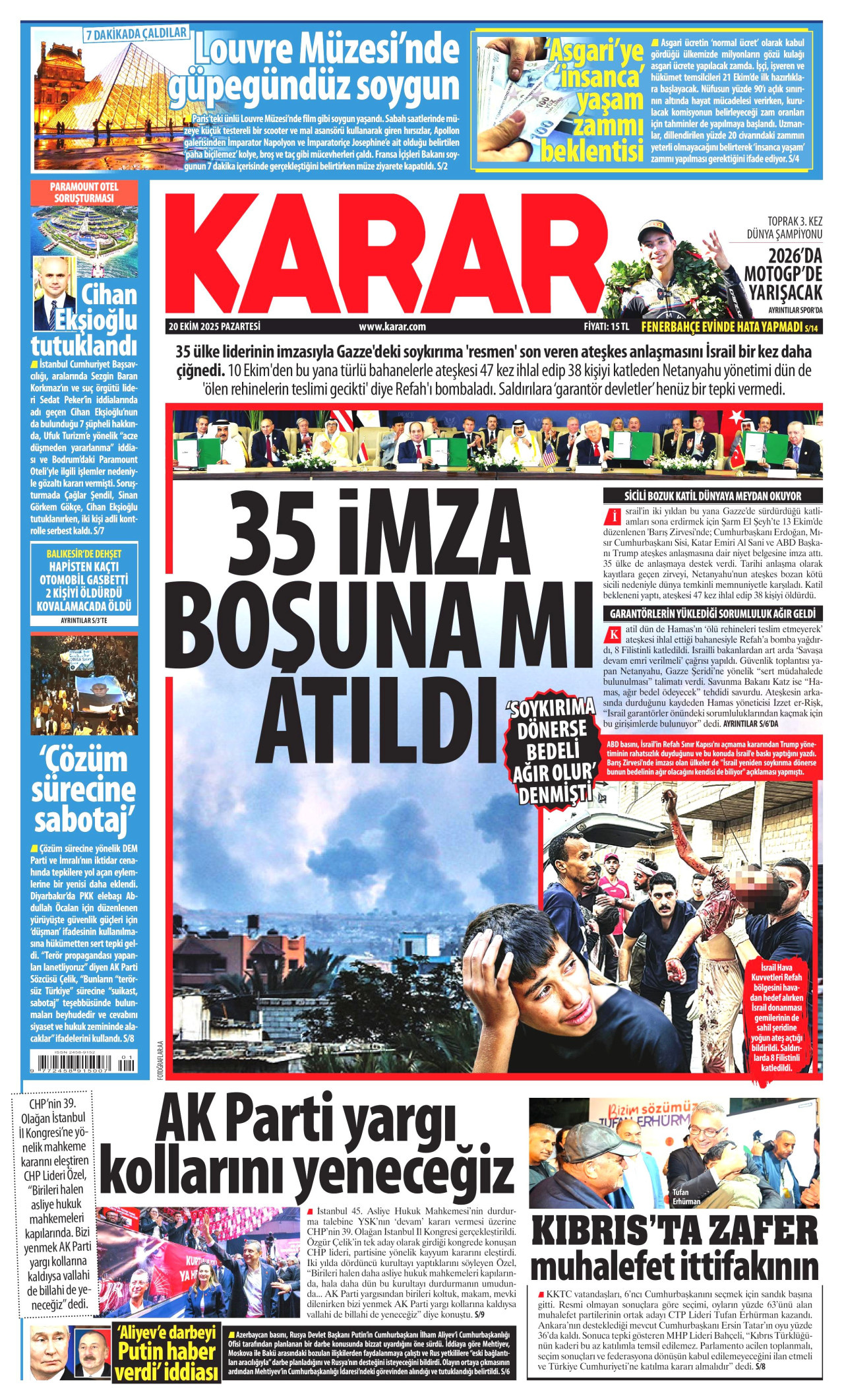 KARAR Gazete Manşeti