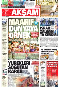 AKŞAM Gazete Manşeti