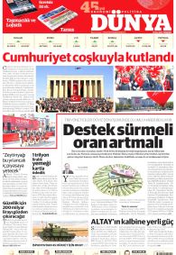 DÜNYA Gazete Manşeti