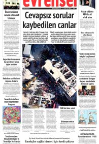 EVRENSEL Gazete Manşeti