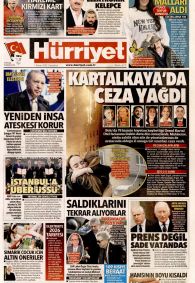 HÜRRİYET Gazete Manşeti