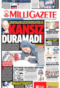 MİLLİ GAZETE Gazete Manşeti