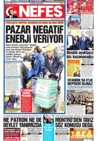 Nefes Gazetesi Gazete Manşeti