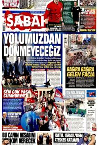 SABAH Gazete Manşeti
