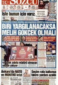 Sözcü Gazetesi Gazete Manşeti