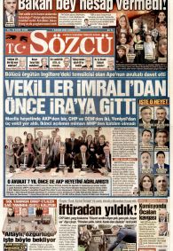 SÖZCÜ Gazete Manşeti