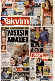 TAKVİM Gazete Manşeti