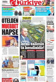 TÜRKİYE GAZETESİ Gazete Manşeti