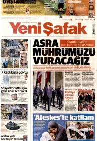 YENİ ŞAFAK Gazete Manşeti